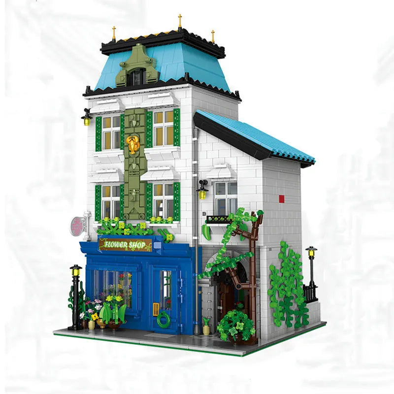 Xingbao MOC Building Block Set: Experts Europa Flowers Shop, Model XB01008