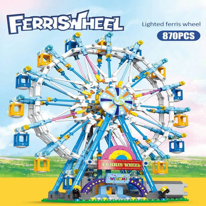 Xingbao MOC Motorized Building Block Set: Rotating Ferris Wheel, Model XB18023