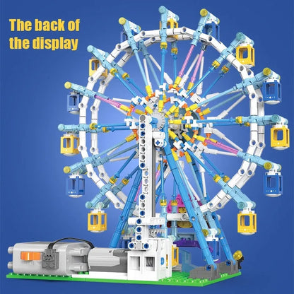 Xingbao MOC Motorized Building Block Set: Rotating Ferris Wheel, Model XB18023