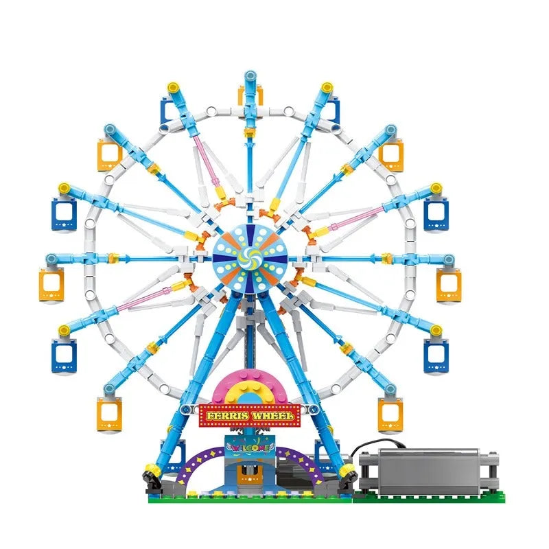 Xingbao MOC Motorized Building Block Set: Rotating Ferris Wheel, Model XB18023