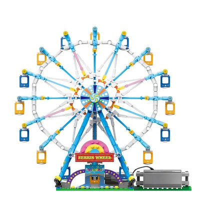 Xingbao MOC Motorized Building Block Set: Rotating Ferris Wheel, Model XB18023