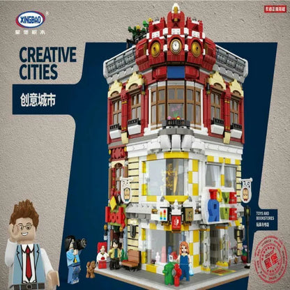 Xingbao MOC Building Block Set: and Bookstore Shop, Model XB01006