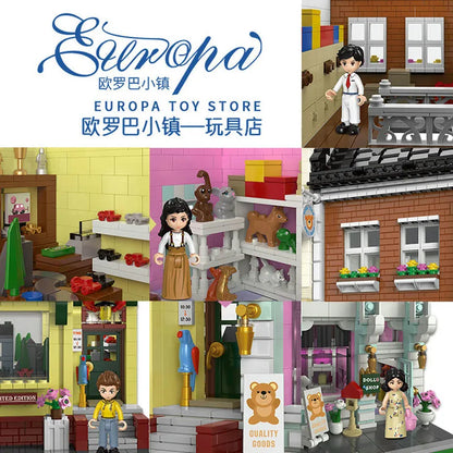 Xingbao MOC Building Block Set: Europa City Store, Model XB01010