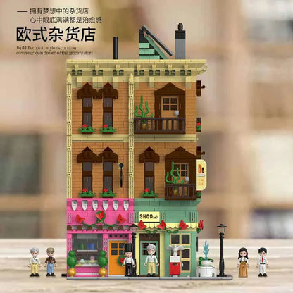Xingbao MOC Building Block Set: Experts Europa City Grocery Store