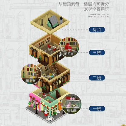 Xingbao MOC Building Block Set: Experts Europa City Grocery Store