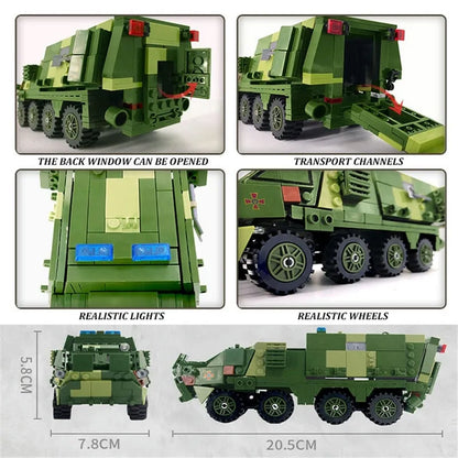 Xingbao MOC Building Block Set: Armored Medical Off-Road Car, Model XB06800