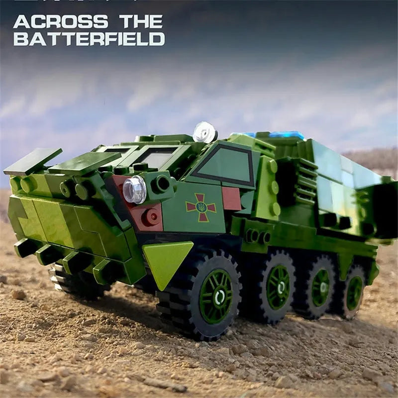Xingbao MOC Building Block Set: Armored Medical Off-Road Car, Model XB06800