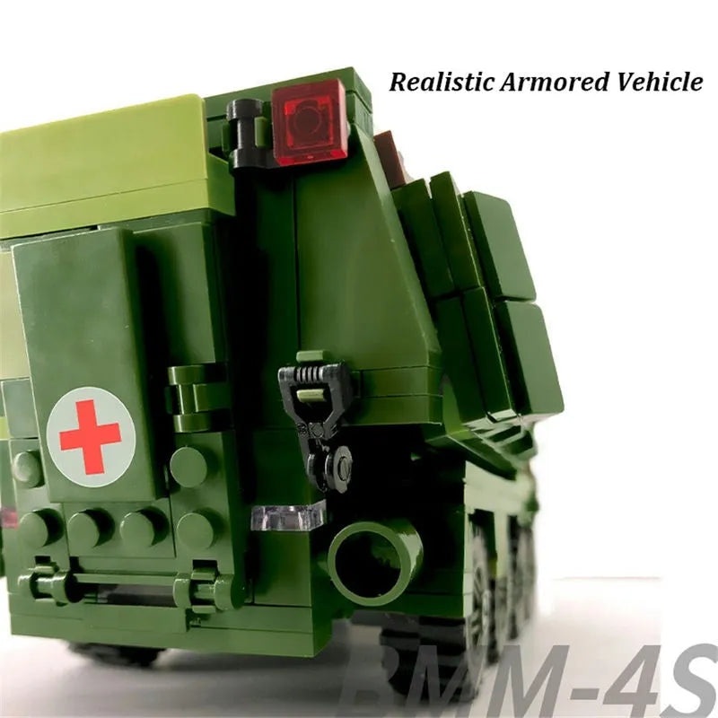 Xingbao MOC Building Block Set: Armored Medical Off-Road Car, Model XB06800