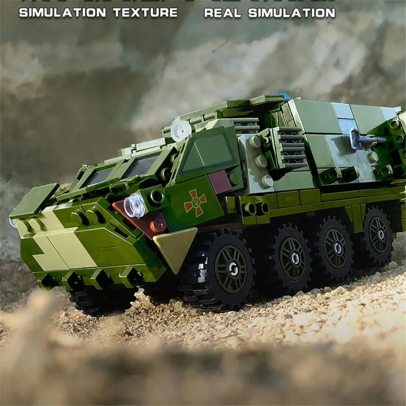 Xingbao MOC Building Block Set: Armored Medical Off-Road Car, Model XB06800