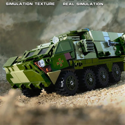 Xingbao MOC Building Block Set: Armored Medical Off-Road Car, Model XB06800