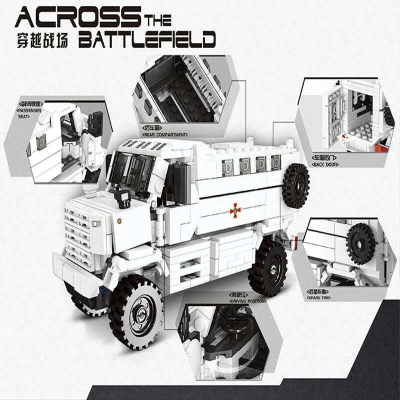 Xingbao MOC Building Block Set: Armored Off-Road KPA3 Truck, Model XB06804
