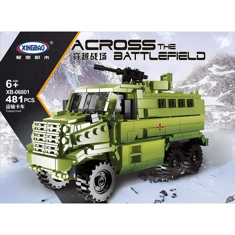 Xingbao MOC Building Block Set: Armored Transport Truck, Model XB06801