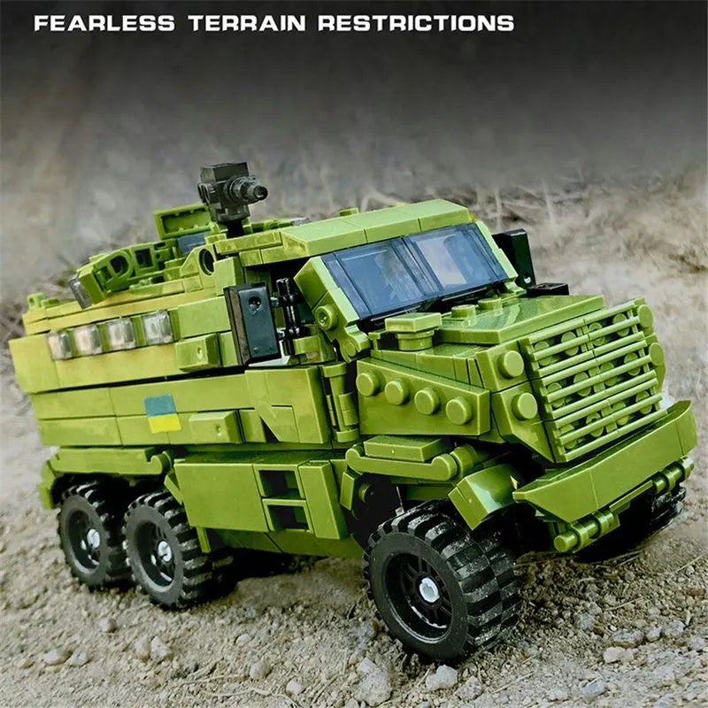 Xingbao MOC Building Block Set: Armored Transport Truck, Model XB06801