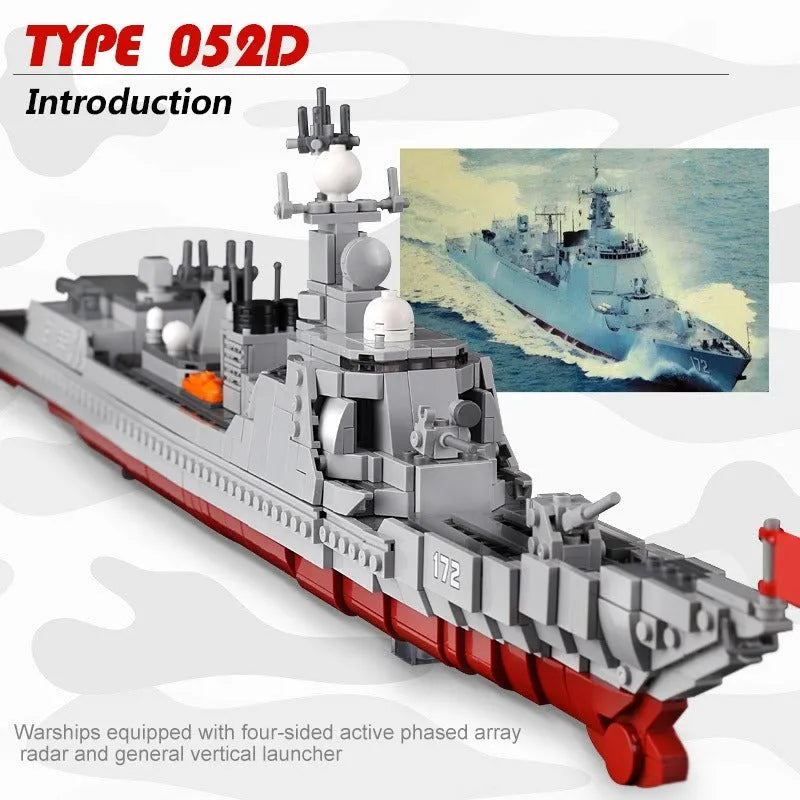 Xingbao MOC Building Block Set: Guided Missiles Destroyer Warship, Model XB06028