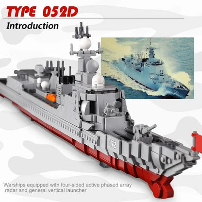Xingbao MOC Building Block Set: Guided Missiles Destroyer Warship, Model XB06028