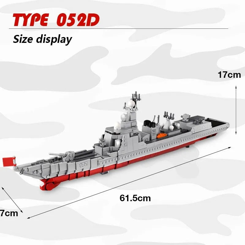 Xingbao MOC Building Block Set: Guided Missiles Destroyer Warship, Model XB06028