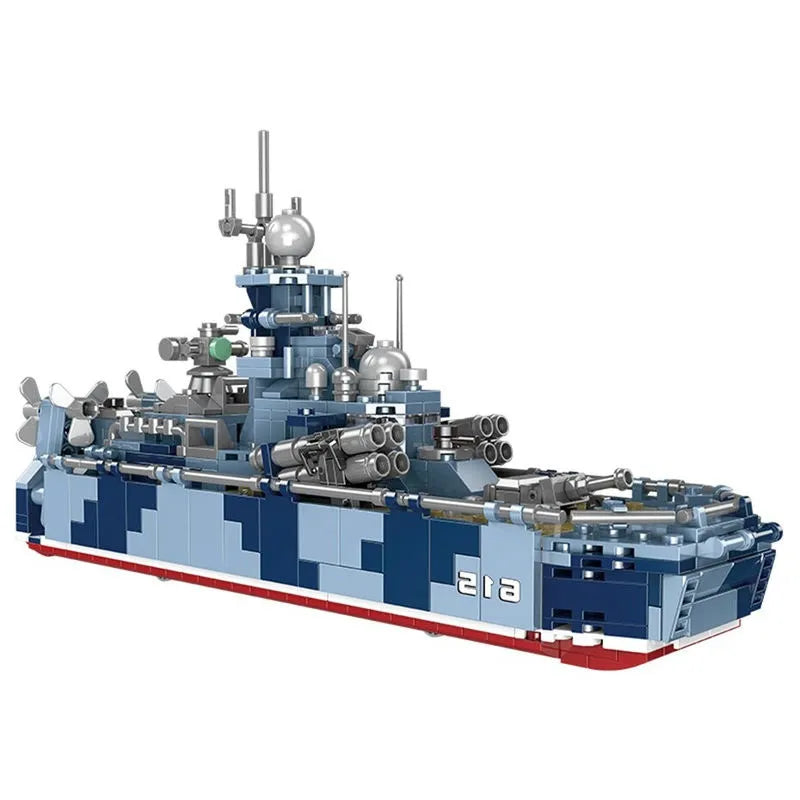 Xingbao MOC Building Block Set: WW2 Bora Missiles Gunboat Vessel, Model XB06027