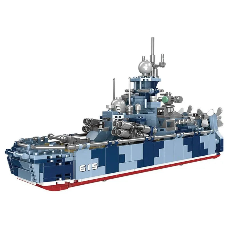 Xingbao MOC Building Block Set: WW2 Bora Missiles Gunboat Vessel, Model XB06027