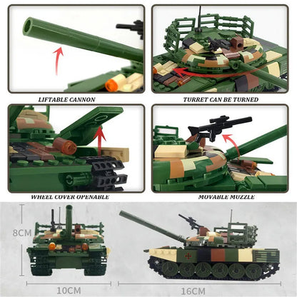 Xingbao MOC Building Block Set: WW2 T72 Main Battle Tank, Model XB06802
