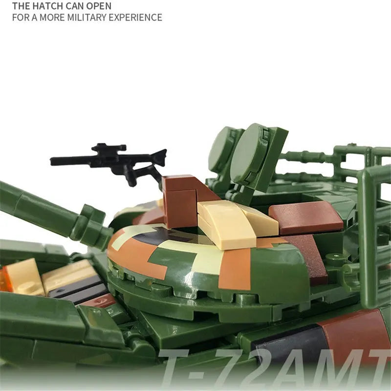 Xingbao MOC Building Block Set: WW2 T72 Main Battle Tank, Model XB06802