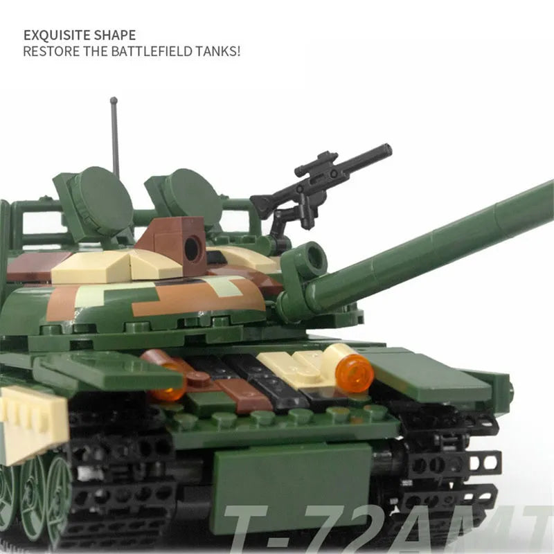 Xingbao MOC Building Block Set: WW2 T72 Main Battle Tank, Model XB06802