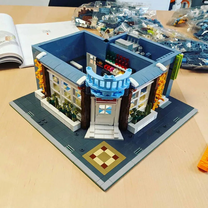 Xingbao MOC Building Block Set: Street City Expert Europa Dining Room, Model XB01007