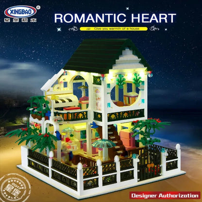 Xingbao MOC Building Block Set: Street Expert City Romantic House, Model XB01202