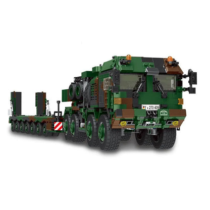 Xingbao MOC Building Block Set: WW2 Military Tank Transporter Vehicle, Model XB06046