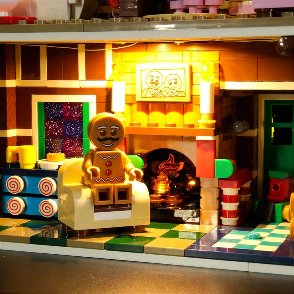 YEBRICKS LED Light Kit for 10267 Gingerbread House (Lights Only), Model L-10267
