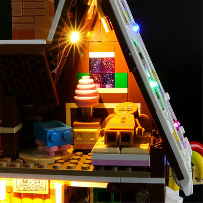 YEBRICKS LED Light Kit for 10267 Gingerbread House (Lights Only), Model L-10267