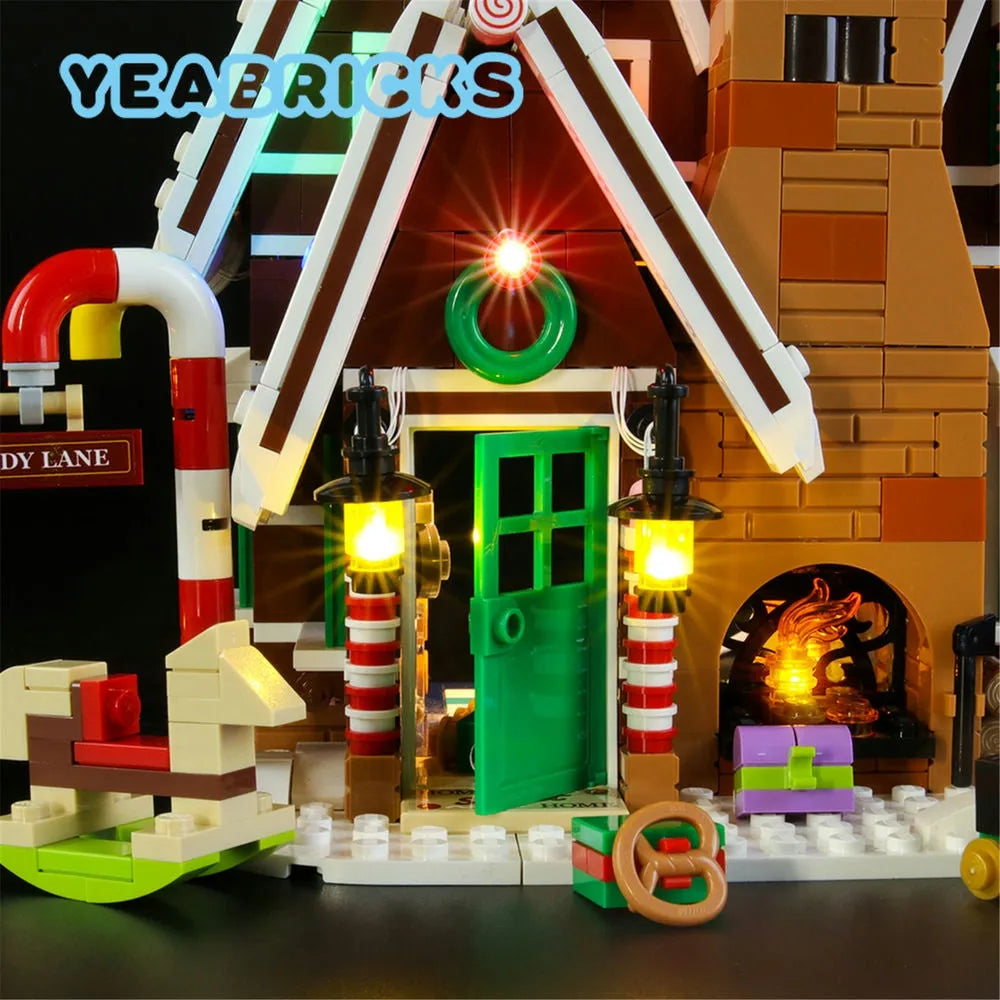 YEBRICKS LED Light Kit for 10267 Gingerbread House (Lights Only), Model L-10267