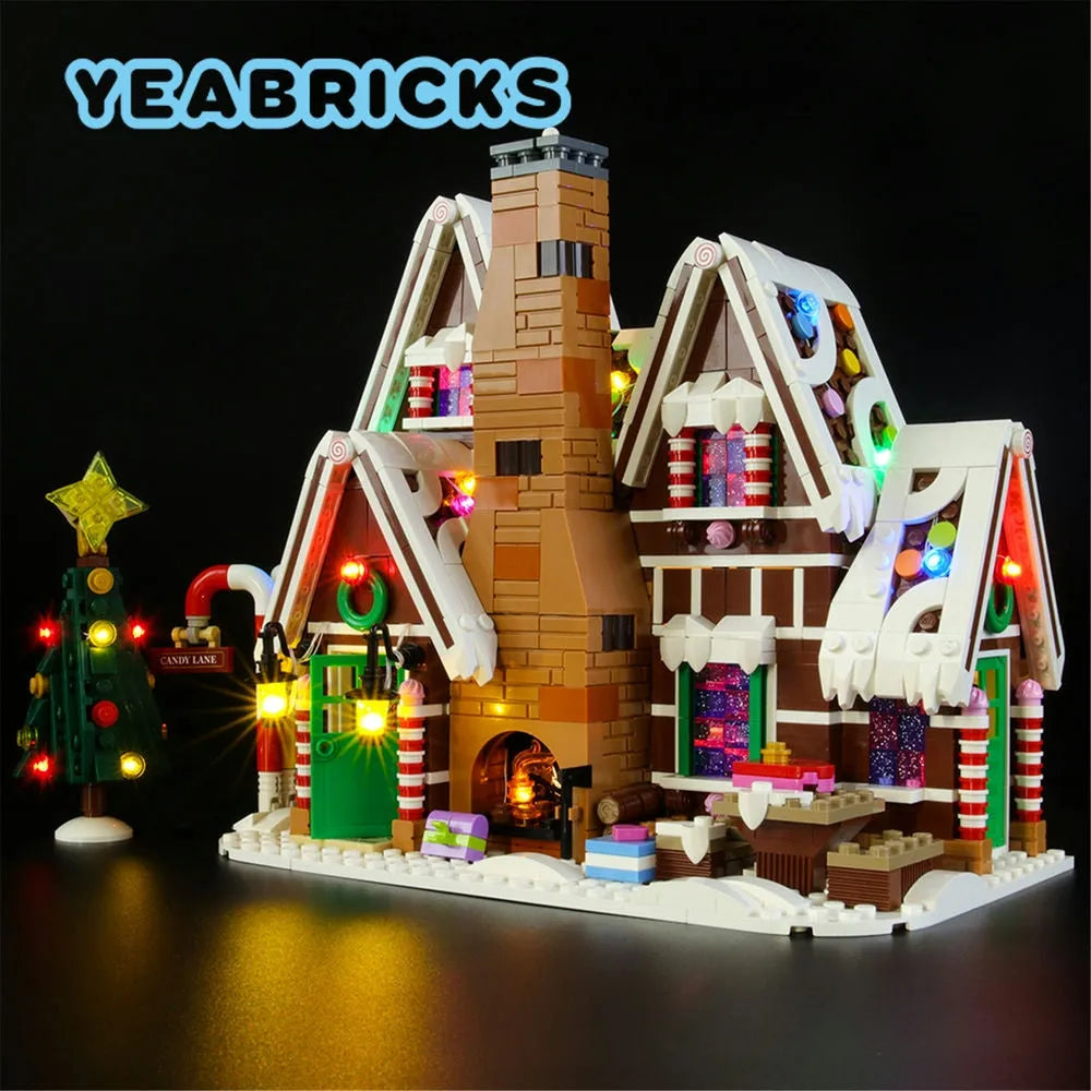 YEBRICKS LED Light Kit for 10267 Gingerbread House (Lights Only), Model L-10267