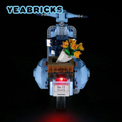 YEBRICKS LED Light Kit for 10298 Vespa 125 (Lights Only), Model L-10298