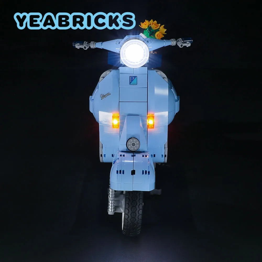 YEBRICKS LED Light Kit for 10298 Vespa 125 (Lights Only), Model L-10298