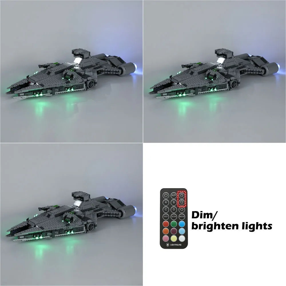 YEBRICKS LED Light Kit for 75315 Imperial Cruiser (Lights Only), Model L-75315