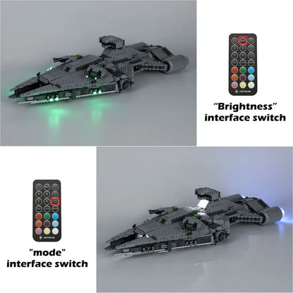 YEBRICKS LED Light Kit for 75315 Imperial Cruiser (Lights Only), Model L-75315