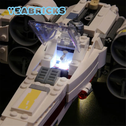 YEBRICKS LED Light Kit for 75218 X-Wing Starfighter (Lights Only), Model L-75218