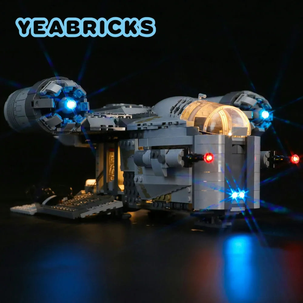 YEBRICKS LED Light Kit for 75292 The Razor Crest (Lights Only), Model L-75292