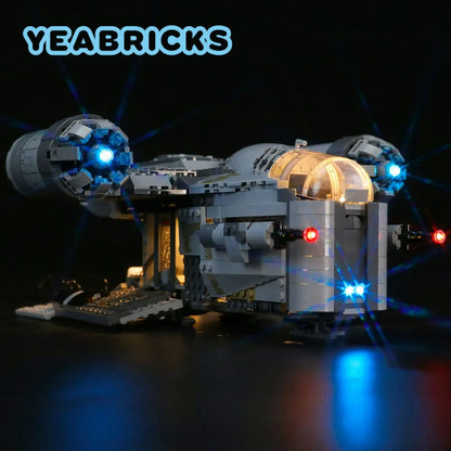 YEBRICKS LED Light Kit for 75292 The Razor Crest (Lights Only), Model L-75292