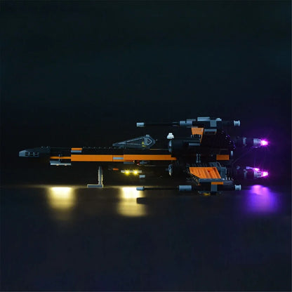YEBRICKS LED Light Kit for 75102 Poe X-Wing Fighter (Lights Only), Model L-75102