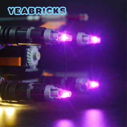 YEBRICKS LED Light Kit for 75102 Poe X-Wing Fighter (Lights Only), Model L-75102
