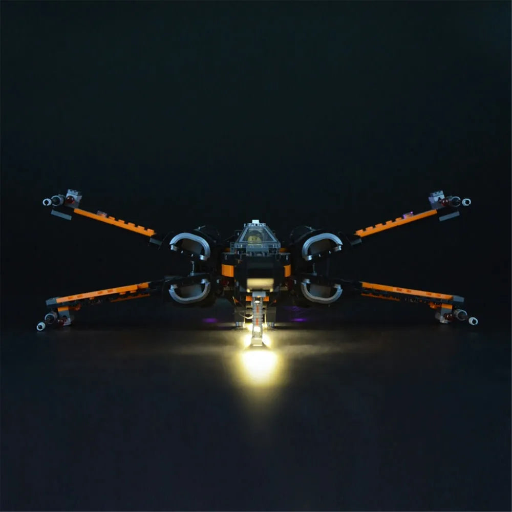 YEBRICKS LED Light Kit for 75102 Poe X-Wing Fighter (Lights Only), Model L-75102