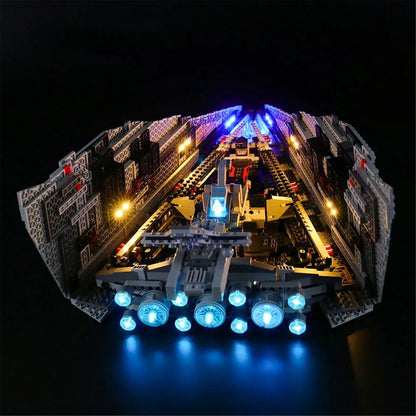 YEBRICKS LED Light Kit for 75190 First Order Star Destroyer (Lights Only), Model L-75190