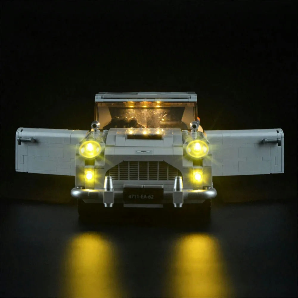 YEBRICKS LED Light Kit for 10262 James Bond Aston Martin DB5 (Lights Only), Model L-10262