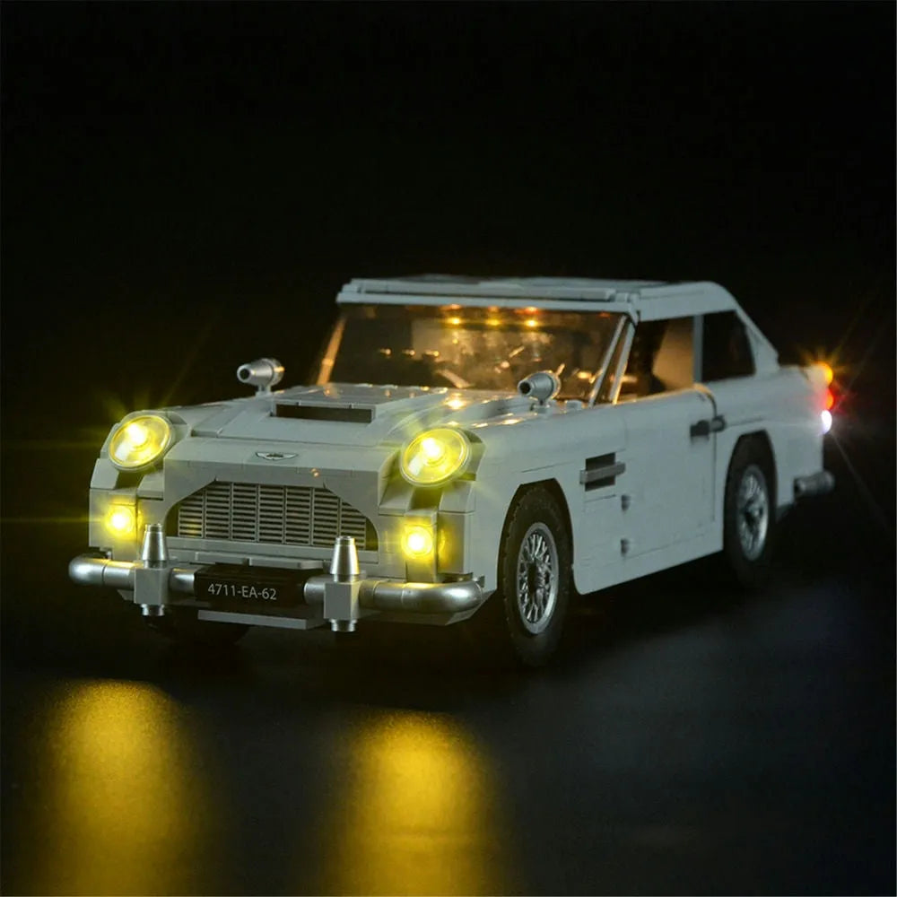 YEBRICKS LED Light Kit for 10262 James Bond Aston Martin DB5 (Lights Only), Model L-10262