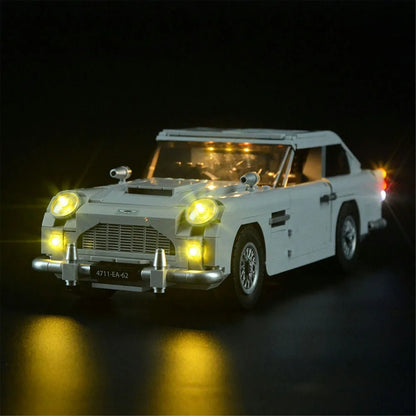 YEBRICKS LED Light Kit for 10262 James Bond Aston Martin DB5 (Lights Only), Model L-10262