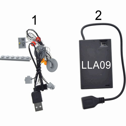 YEBRICKS LED Light Kit for 10262 James Bond Aston Martin DB5 (Lights Only), Model L-10262