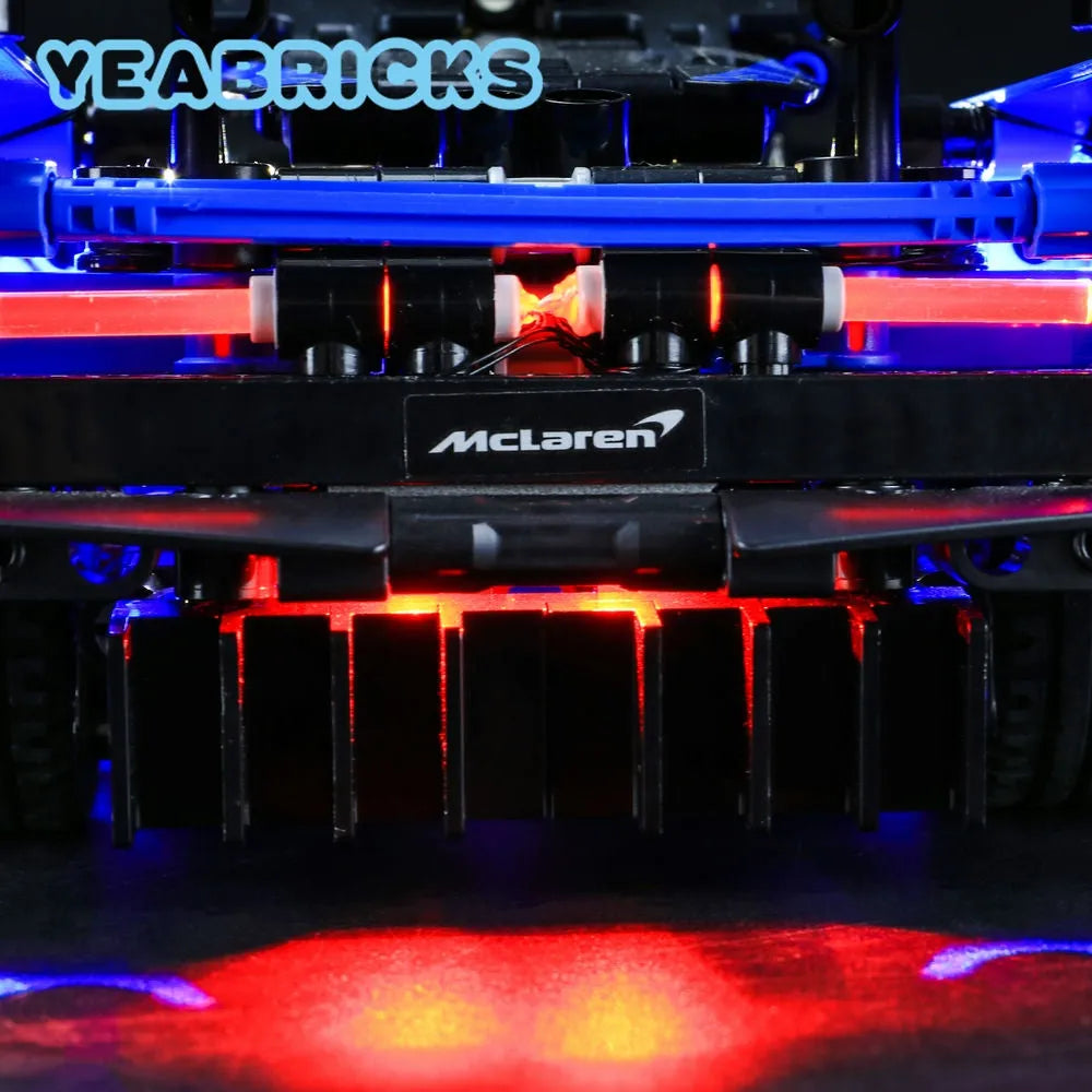 YEBRICKS LED Light Kit for 42123 McLaren Senna GTR (Lights Only), Model L-42123