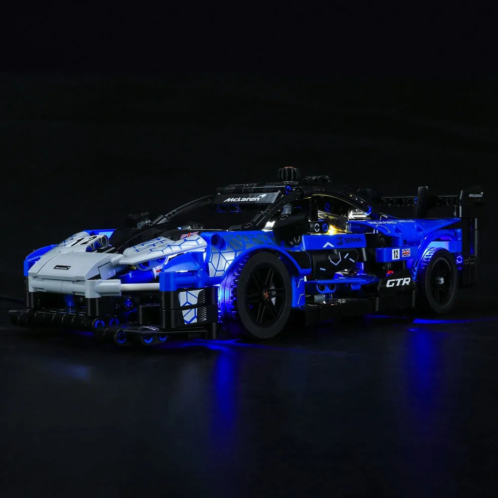 YEBRICKS LED Light Kit for 42123 McLaren Senna GTR (Lights Only), Model L-42123