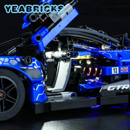 YEBRICKS LED Light Kit for 42123 McLaren Senna GTR (Lights Only), Model L-42123